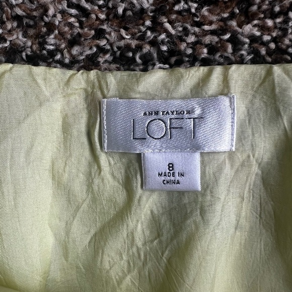 LOFT Yellow Pleated A-Line Skirt - Picture 5 of 5